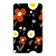 Daisy Flowers Brown White Yellow Black  Memory Card Reader (rectangular) by Mazipoodles