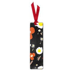 Daisy Flowers Brown White Yellow Black  Small Book Marks by Mazipoodles