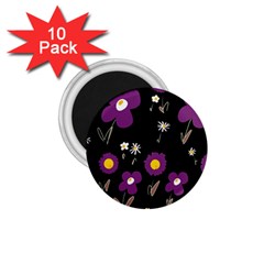 Daisy Chain Purple 1 75  Magnets (10 Pack)  by Mazipoodles