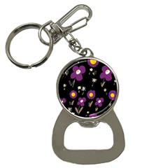 Daisy Chain Purple Bottle Opener Key Chain by Mazipoodles