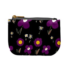 Daisy Chain Purple Mini Coin Purse by Mazipoodles