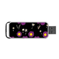 Daisy Chain Purple Portable Usb Flash (one Side) by Mazipoodles