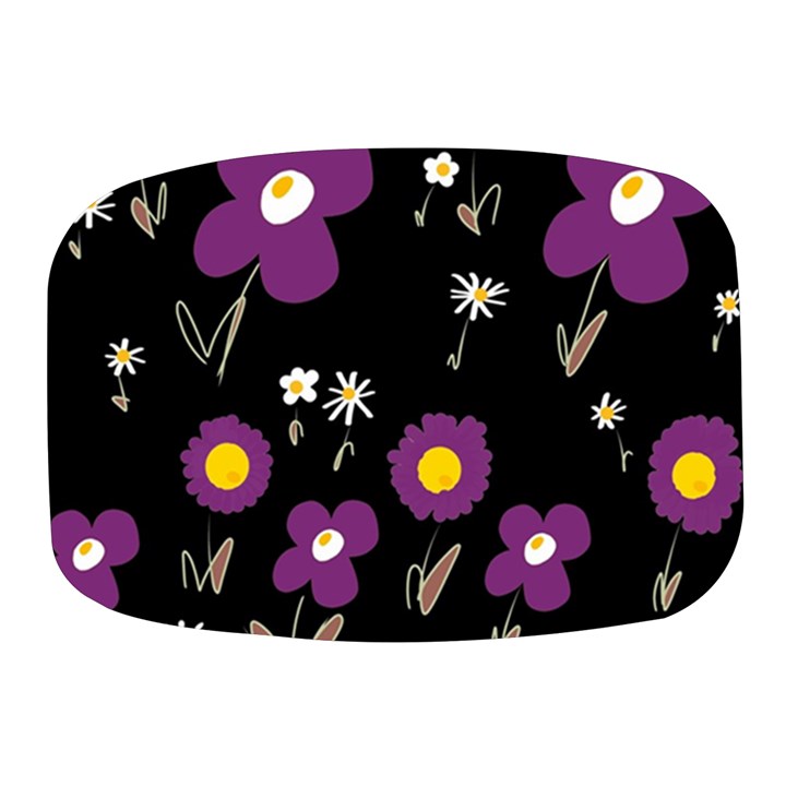 Daisy Chain Purple Mini Square Pill Box