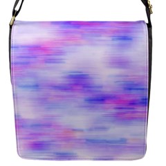 Bright Colored Stain Abstract Pattern Flap Closure Messenger Bag (s)