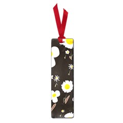 Daisy Flowers White Yellow Black  Small Book Marks by Mazipoodles