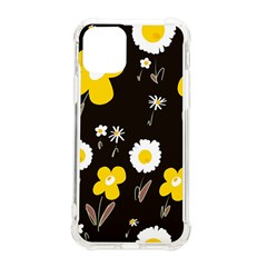 Daisy Flowers White Yellow Brown Black Iphone 11 Pro 5 8 Inch Tpu Uv Print Case by Mazipoodles