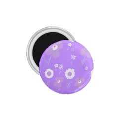 Daisy Flowers Lilac White Lavender Purple 1 75  Magnets by Mazipoodles