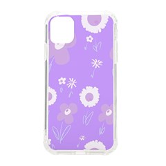 Daisy Flowers Lilac White Lavender Purple Iphone 11 Tpu Uv Print Case by Mazipoodles