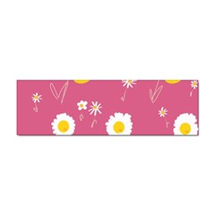 Daisy Flowers Yellow White Dusty Dark Blush Pink Sticker Bumper (100 Pack)