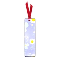 Daisy Flowers Blue White Yellow Lavender Small Book Marks by Mazipoodles