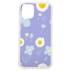 Daisy Flowers Blue White Yellow Lavender Iphone 12 Mini Tpu Uv Print Case	 by Mazipoodles