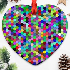 Background Color Heart Ornament (two Sides) by artworkshop