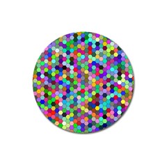 Background Color Magnet 3  (round) by artworkshop