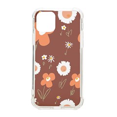 Daisy Flowers Coral White Green Brown  Iphone 11 Pro 5 8 Inch Tpu Uv Print Case by Mazipoodles