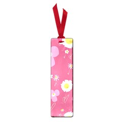 Daisy Flowers Pink White Yellow Dusty Pink Small Book Marks by Mazipoodles