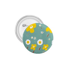 Daisy Flowers Yellow White Brown Sage Green  1 75  Buttons by Mazipoodles