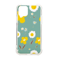 Daisy Flowers Yellow White Brown Sage Green  Iphone 11 Pro 5 8 Inch Tpu Uv Print Case by Mazipoodles