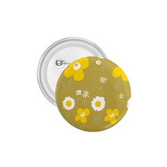 Daisy Flowers Yellow White Olive  1 75  Buttons by Mazipoodles