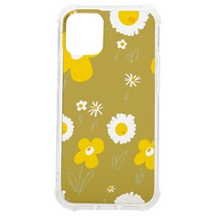 Daisy Flowers Yellow White Olive  Iphone 12 Mini Tpu Uv Print Case	 by Mazipoodles