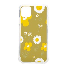 Daisy Flowers Yellow White Olive  Iphone 11 Pro Max 6 5 Inch Tpu Uv Print Case by Mazipoodles