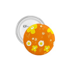 Daisy Flowers Yellow White Orange  1 75  Buttons by Mazipoodles