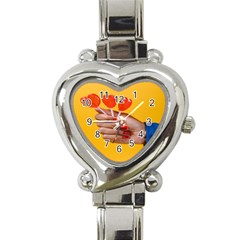 Valentine Day Lolly Candy Heart Heart Italian Charm Watch by artworkshop