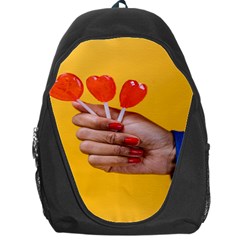 Valentine Day Lolly Candy Heart Backpack Bag by artworkshop