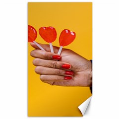 Valentine Day Lolly Candy Heart Canvas 40  X 72  by artworkshop