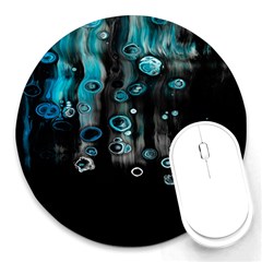 Falling Down Pattern Round Mousepad by artworkshop