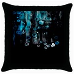 Falling Down Pattern Throw Pillow Case (Black) Front