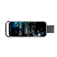 Falling Down Pattern Portable Usb Flash (two Sides) by artworkshop