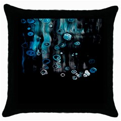 Falling Down Pattern Throw Pillow Case (black) by artworkshop