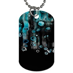 Falling Down Pattern Dog Tag (one Side) by artworkshop