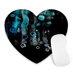 Falling Down Pattern Heart Mousepad by artworkshop