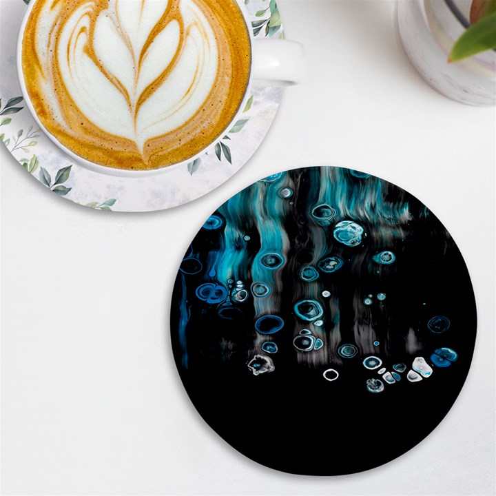 Falling Down Pattern UV Print Round Tile Coaster