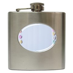 Valentine Day Heart Pattern Capsule Hip Flask (6 Oz) by artworkshop