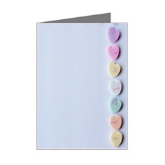 Valentine Day Heart Pattern Capsule Mini Greeting Card