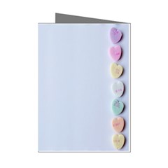 Valentine Day Heart Pattern Capsule Mini Greeting Cards (pkg Of 8)