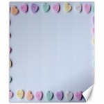 Valentine Day Heart Pattern Capsule Canvas 8  x 10  8.15 x9.66  Canvas - 1