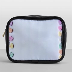 Valentine Day Heart Pattern Capsule Mini Toiletries Bag (one Side) by artworkshop