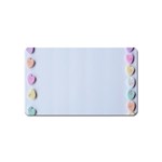 Valentine Day Heart Pattern Capsule Magnet (Name Card) Front