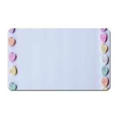 Valentine Day Heart Pattern Capsule Magnet (rectangular)