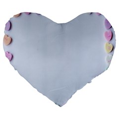 Valentine Day Heart Pattern Capsule Large 19  Premium Heart Shape Cushions by artworkshop