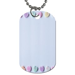 Valentine Day Heart Pattern Capsule Dog Tag (one Side) by artworkshop