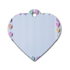 Valentine Day Heart Pattern Capsule Dog Tag Heart (one Side) by artworkshop