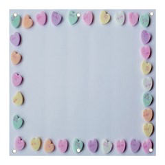 Valentine Day Heart Pattern Capsule Banner And Sign 3  X 3  by artworkshop