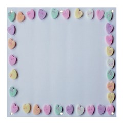 Valentine Day Heart Pattern Capsule Banner And Sign 4  X 4  by artworkshop