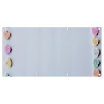 Valentine Day Heart Pattern Capsule Banner and Sign 8  x 4  Front