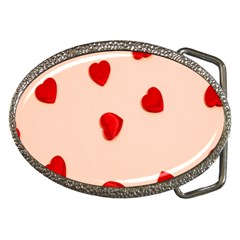 Valentine Day Pattern Logo Heart Belt Buckles by artworkshop