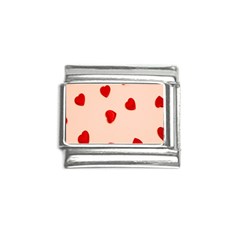 Valentine Day Pattern Logo Heart Italian Charm (9mm) by artworkshop